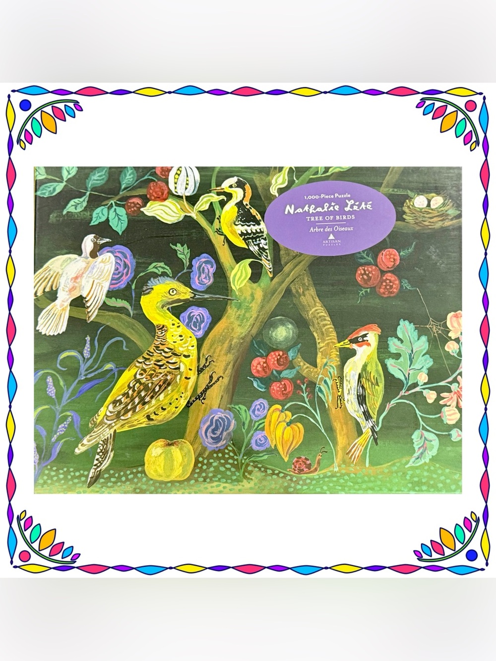 Jigsaw puzzle - Nathalie Lete - Tree of Birds 1000 pieces - complete - no flaws